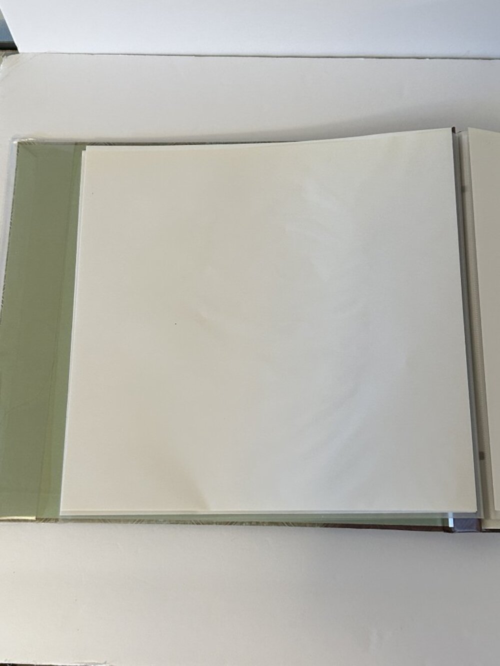 Recollections 12x12 Scrapbook Album Paris Eiffel Tower Green Brown Top Loading - Picture 12 of 15